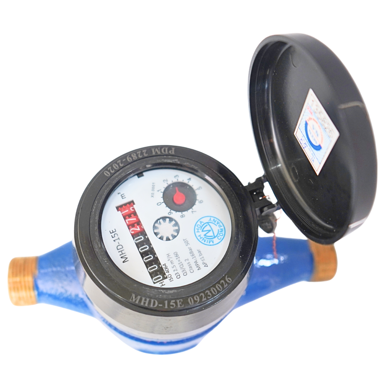 Đồng hồ thân đồng, loại từ, đa tia, cấp C MHD - Ảnh 2
