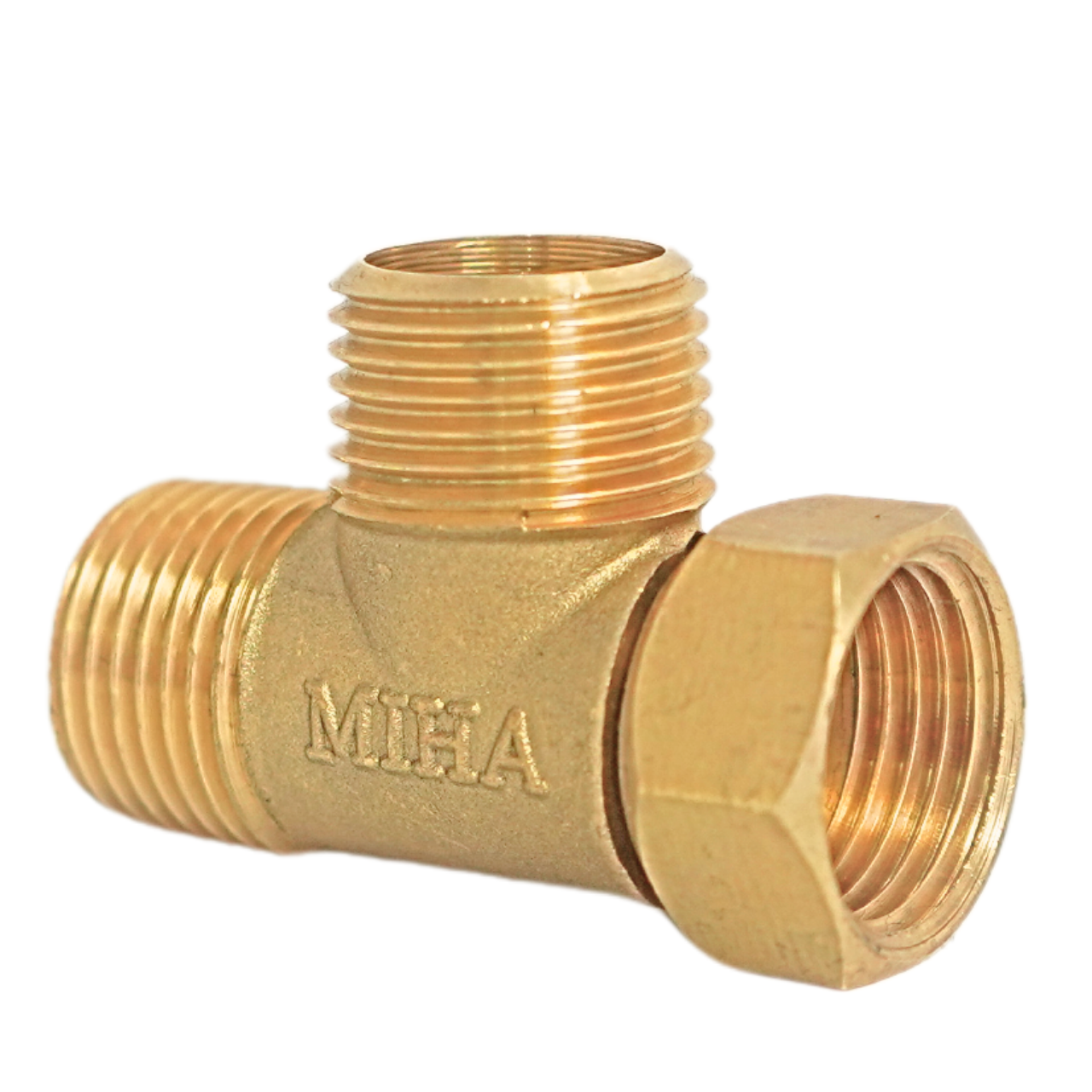 Tê đồng ren ngoài 1 đai ốc (Tê cầu) có kèm gioăng - Ảnh 2