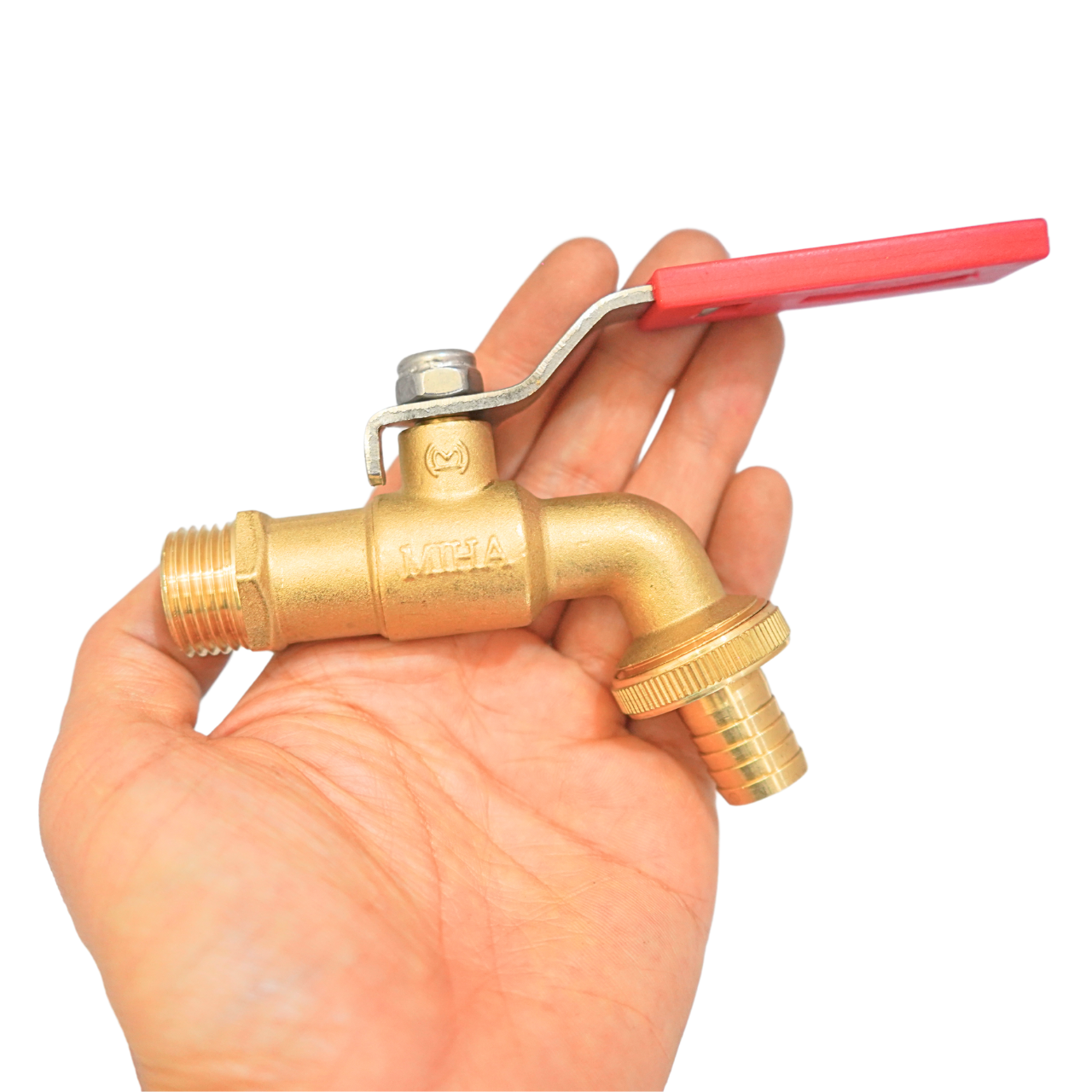 Vòi vườn đồng tay inox MIHA - Ảnh 4